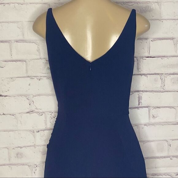 Dress The Population Jordan Ruched Side Slit Gown NWOT - Picture 4 of 9